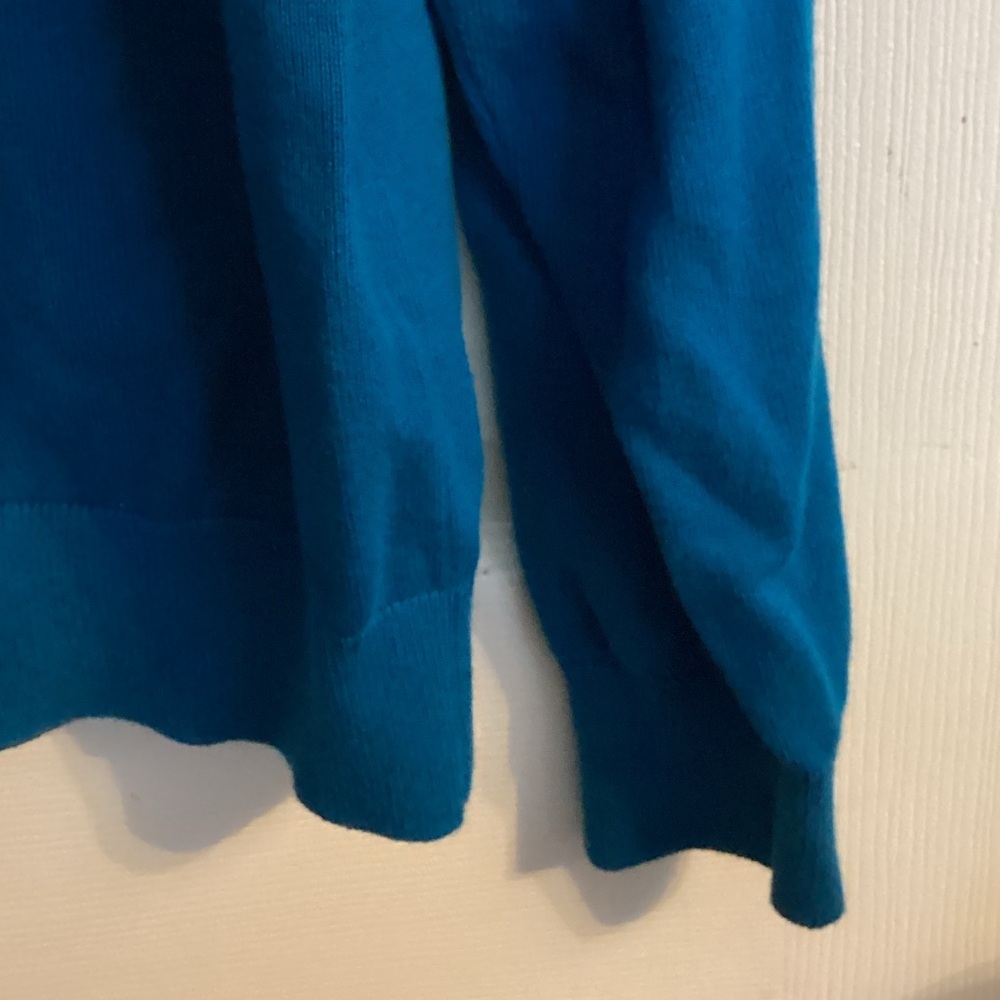 Lands' End Teal Mens Sweater - Picture 4 of 6